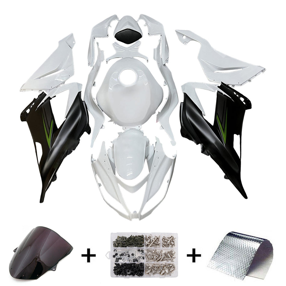 インジェクションフェアリングキット ボディワーク プラスチック ABS カワサキ ZX6R 636 2013-2018 に適合