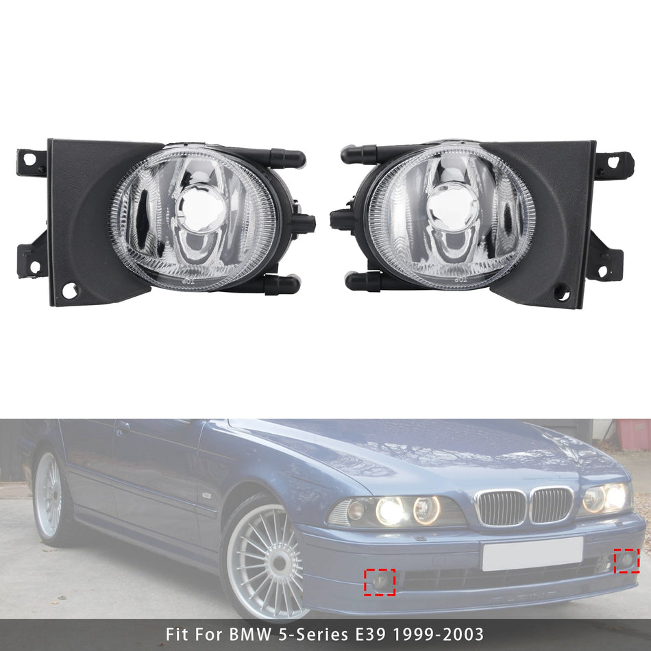 1999-2003 BMW E39 5シリーズ フロントバンパーフォグランプ（電球なし）ペア