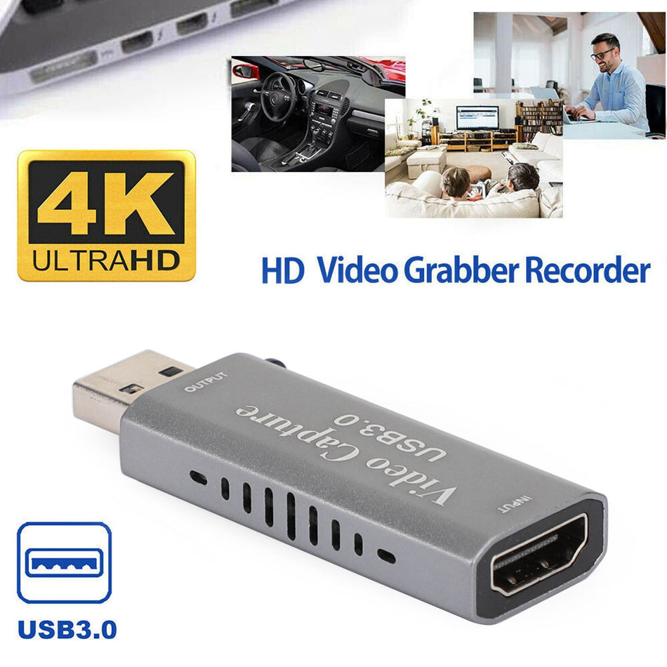 4K 1080P HD USB 3.0 ビデオキャプチャカードデバイス プラグアンドプレイ ライブストリーミング