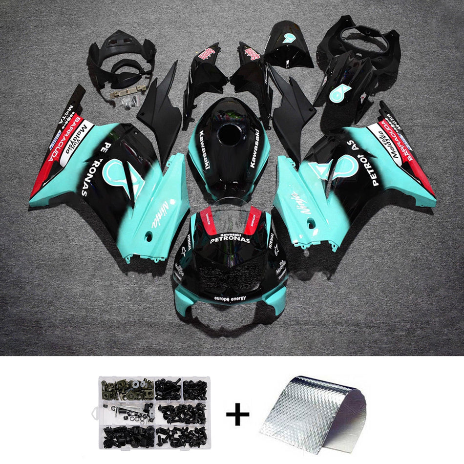 インジェクションフェアリングキット ボディワーク プラスチック ABS カワサキ EX250 Ninja250R 2008-2012 に適合