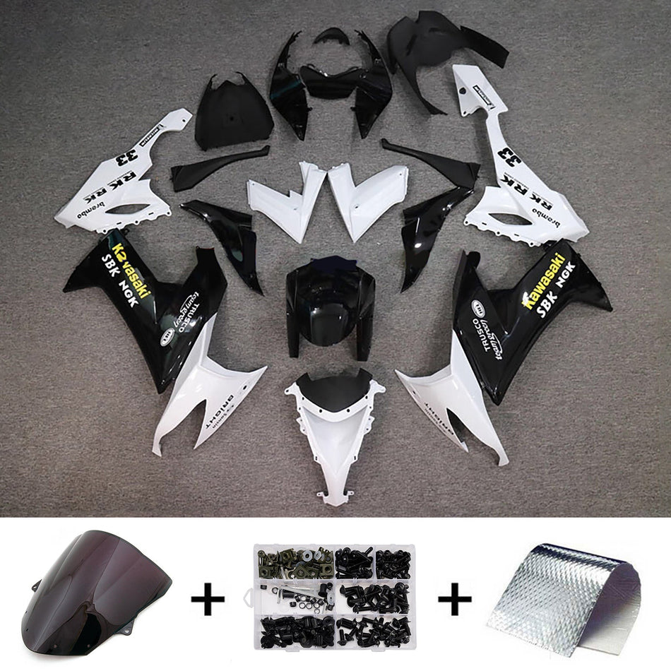インジェクションフェアリングキット ボディワーク プラスチック ABS カワサキ ZX10R 2008-2010 に適合