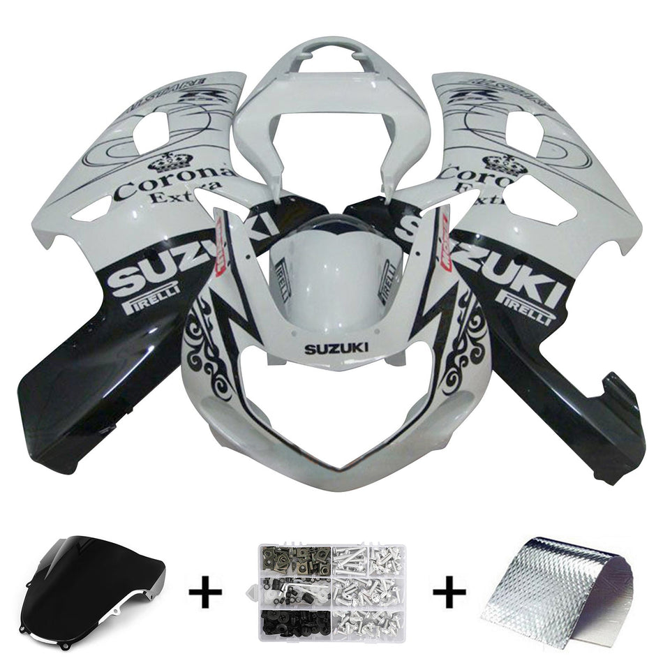 2000-2002 スズキ GSXR1000 K1 K2 フェアリングキット ボディワーク プラスチック ABS