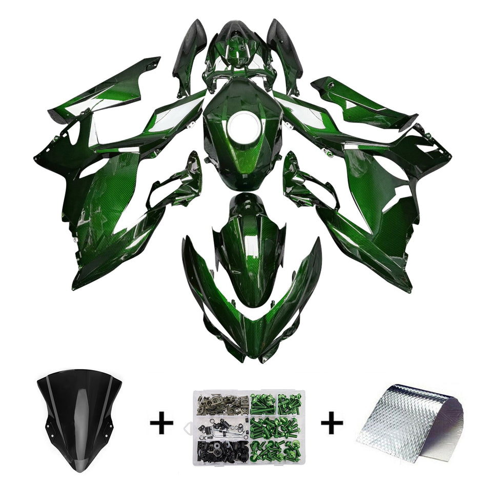 インジェクションフェアリングキット ボディワーク プラスチック ABS カワサキ EX400 Ninja400 2018-2024 に適合