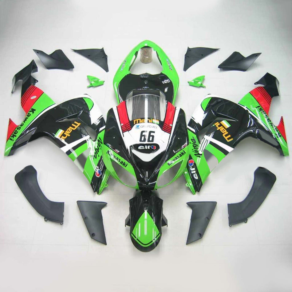 2006-2007 カワサキ ZX10R Amotopart インジェクションフェアリングキット ボディワーク プラスチック ABS #109