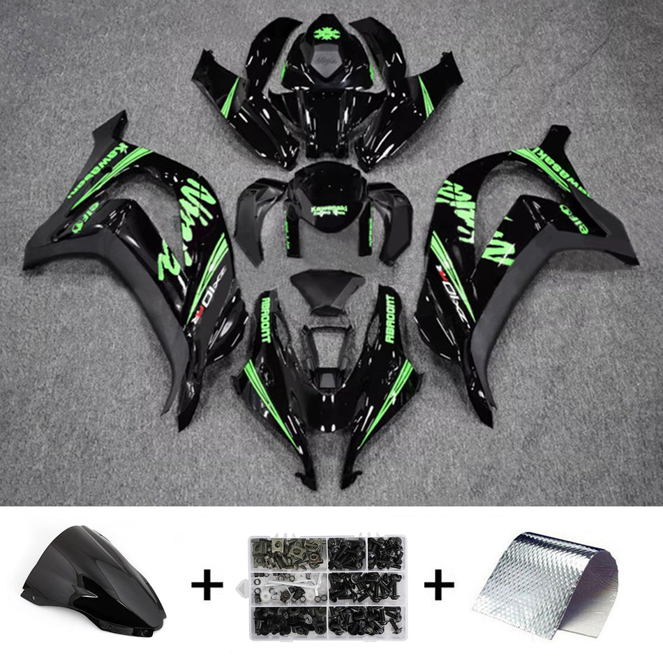 インジェクションフェアリングキット ボディワーク プラスチック ABS カワサキ ZX10R 2016-2020 に適合