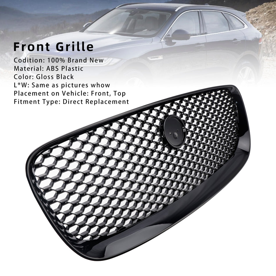 2016-2020 ジャガー F-PACE X761 グロスブラック フロントバンパーグリル グリル