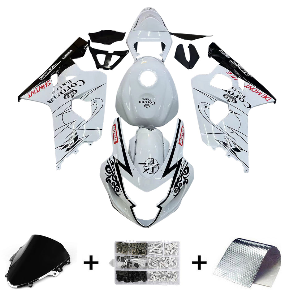 2004-2005 スズキ GSXR 600/750 K4 フェアリングキット ボディワーク プラスチック ABS
