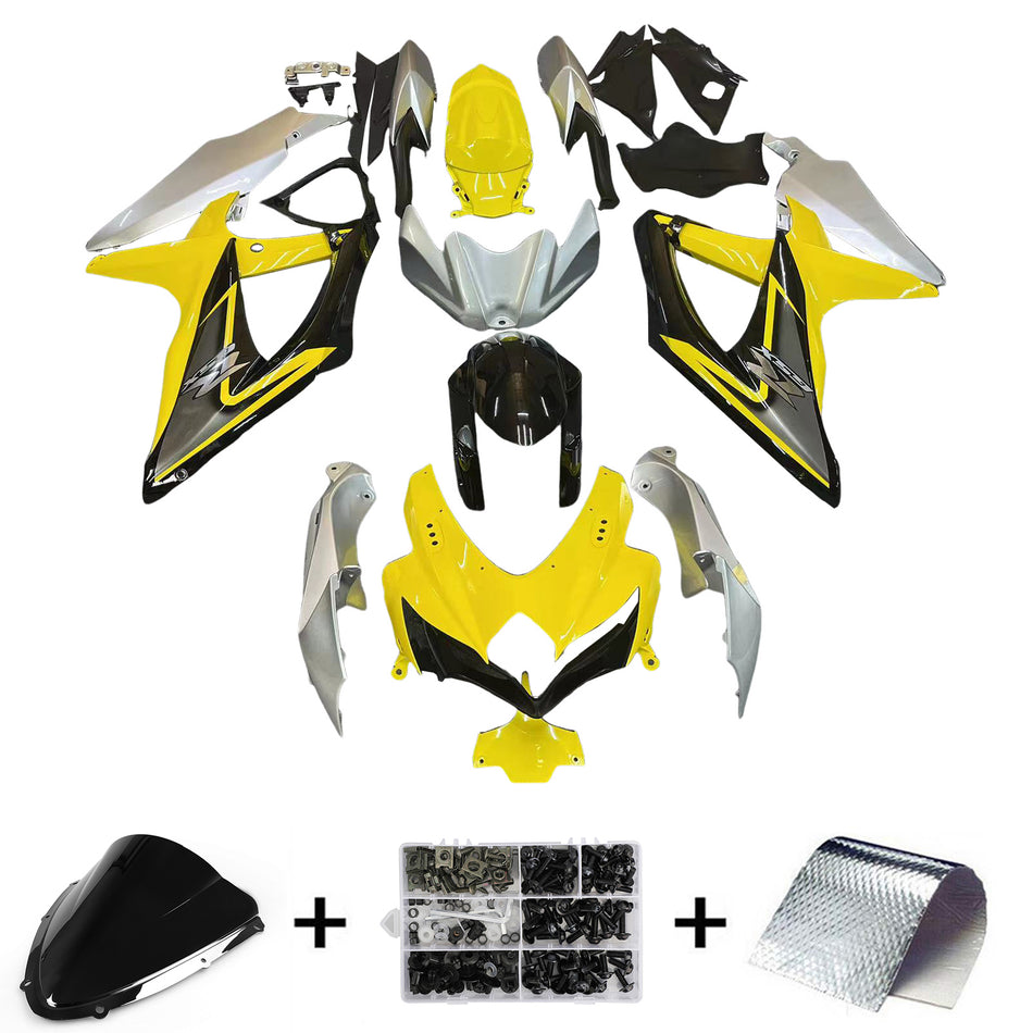 2008-2010 スズキ GSXR 600/750 K8 インジェクションフェアリングキット ボディワーク プラスチック ABS