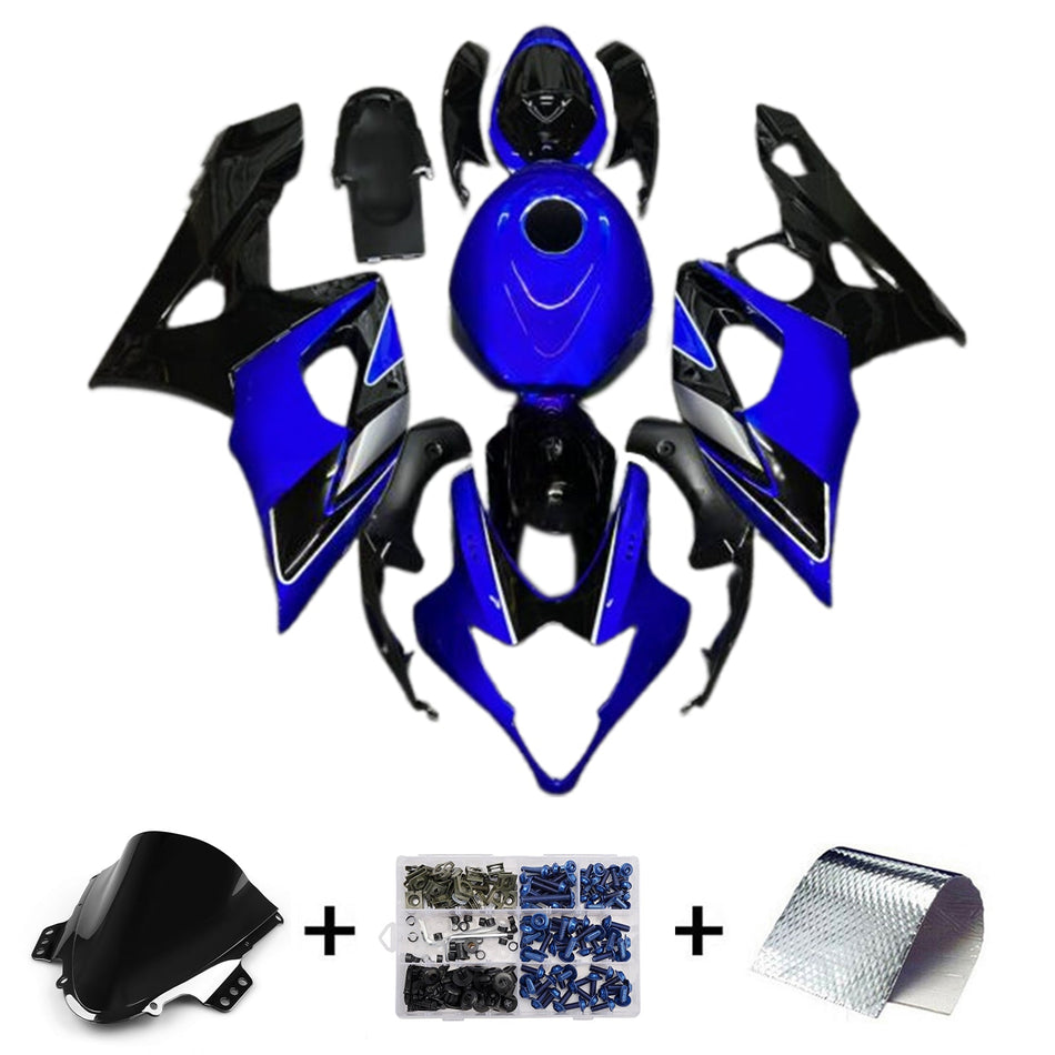 スズキ GSXR1000 2005-2006 K5 用 インジェクションフェアリングキット ボディワーク プラスチック ABS