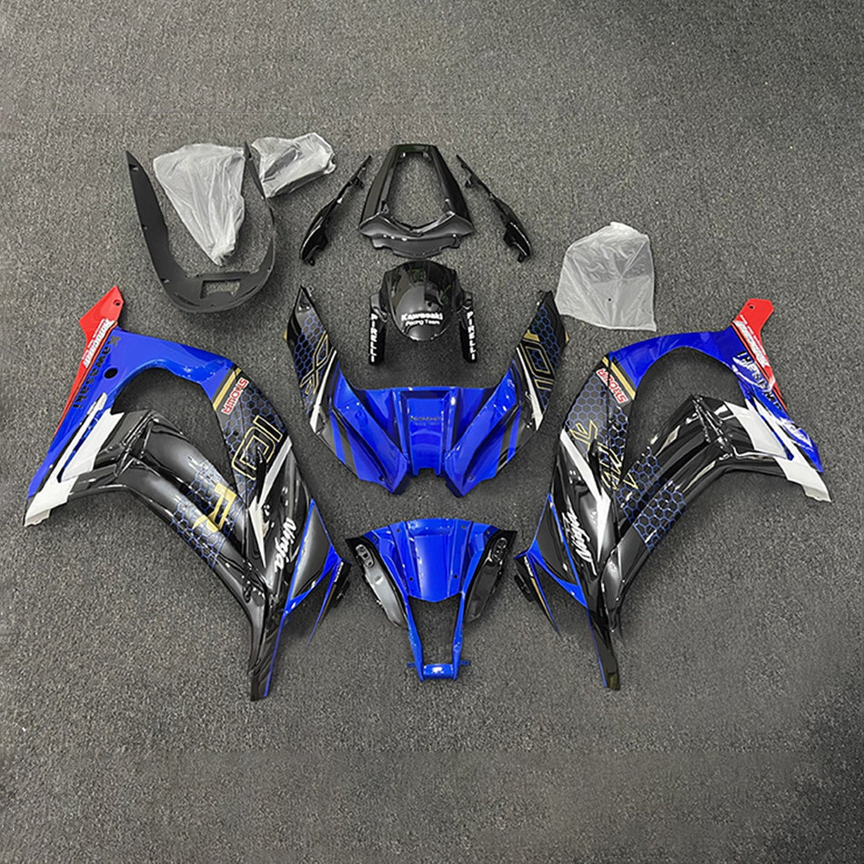 インジェクションフェアリングキット ボディワーク プラスチック ABS カワサキ ZX10R 2011-2015 に適合