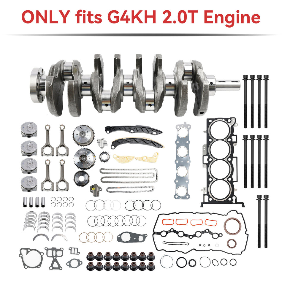 2014–2021 Kia K4 G4KH 2.0T エンジンリビルドキット (クランクシャフトコンロッドタイミングキット付き)