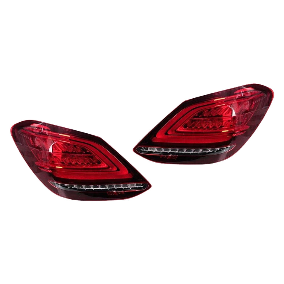 メルセデス Cクラス W205 2019-2021 用 左+右 LED リアテールライト ブレーキランプ 2059067103 2059067203