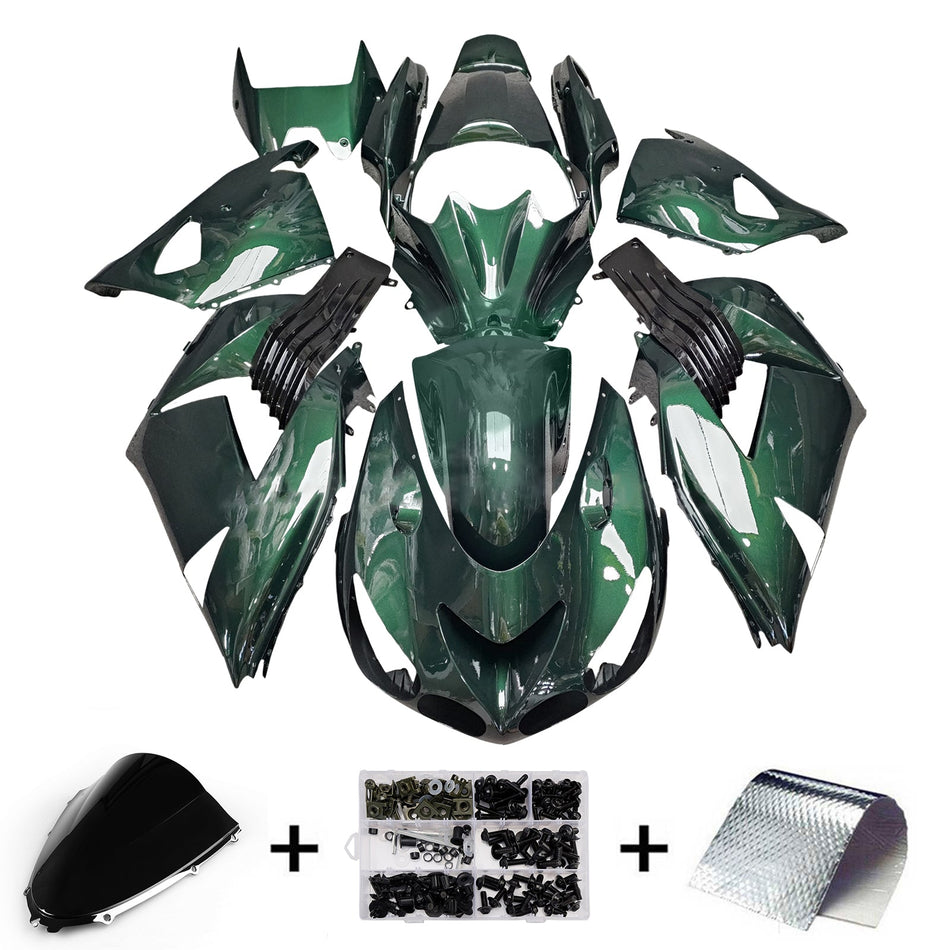 インジェクションフェアリングキット ボディワーク Kawasaki ZX14R ZZR1400 2012-2025 に適合