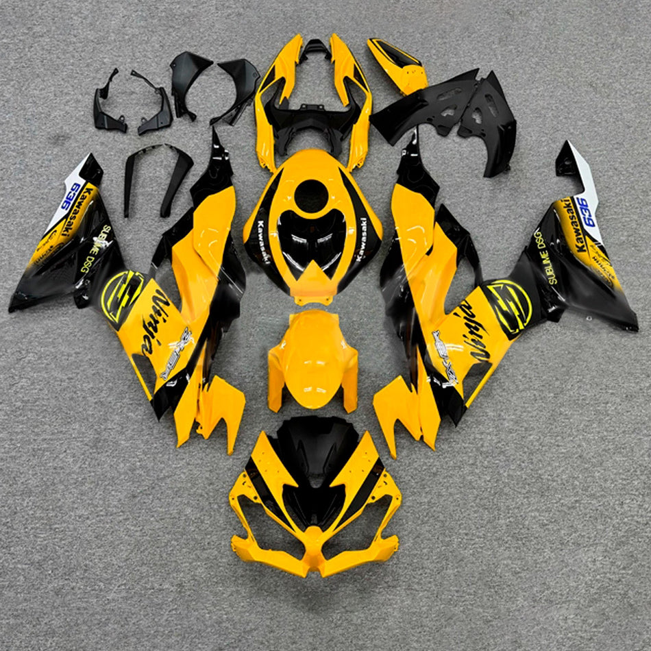インジェクションフェアリングキット ボディワーク プラスチック ABS カワサキ ZX6R 2019-2023 に適合