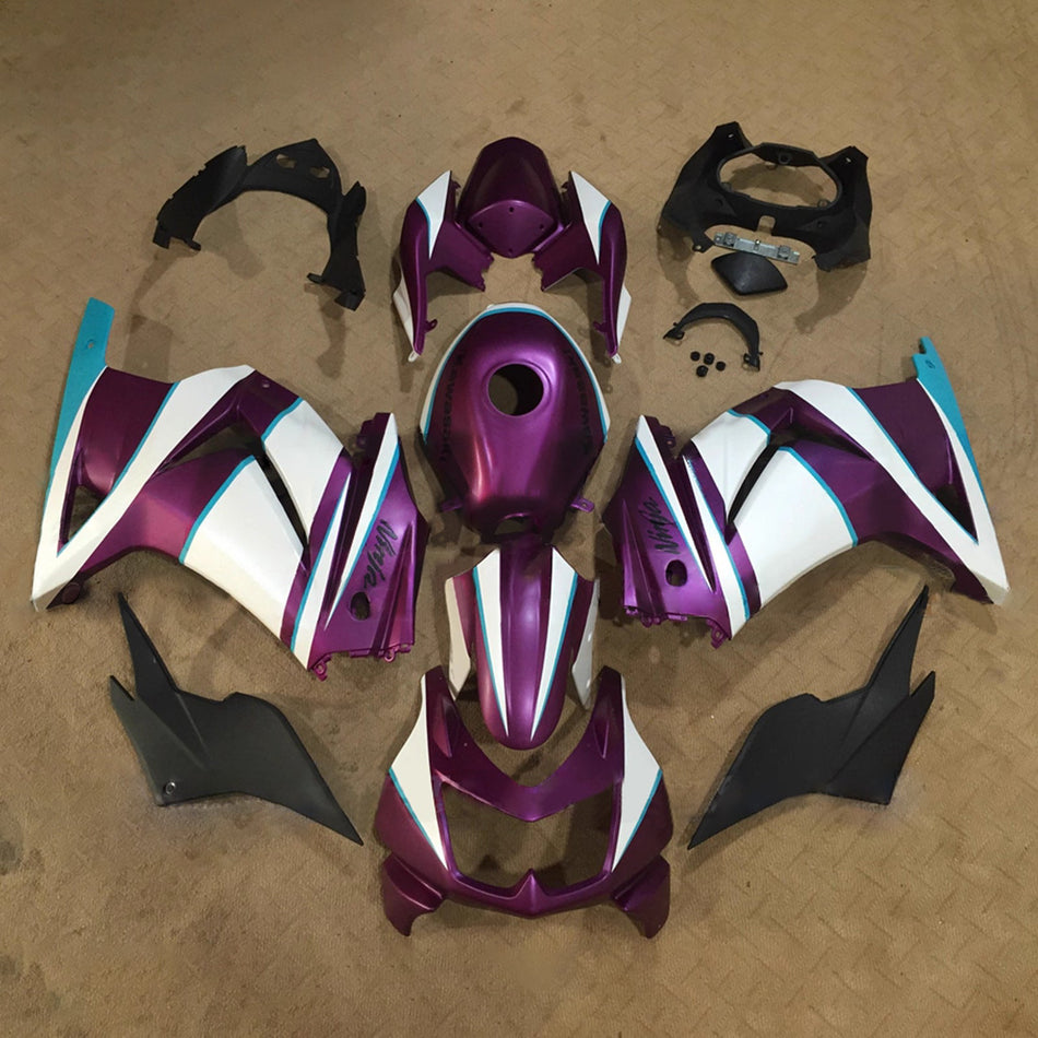 インジェクションフェアリングキット ボディワーク プラスチック ABS カワサキ EX250 Ninja250R 2008-2012 に適合