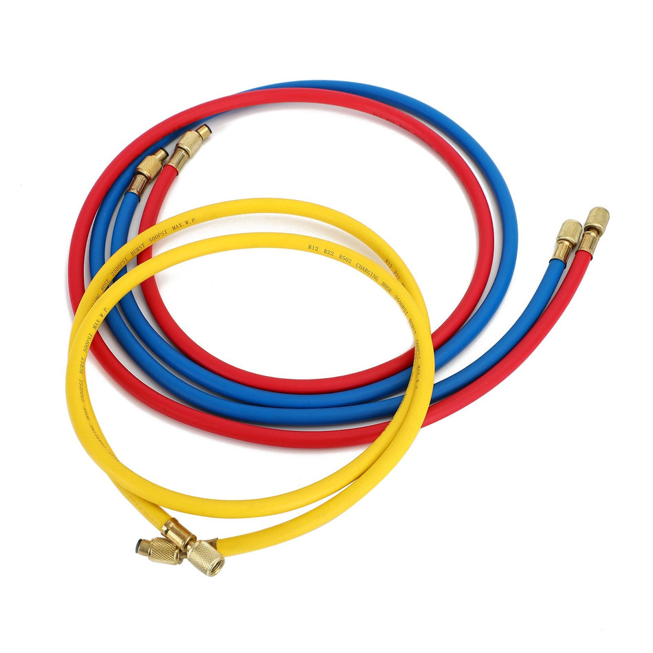 1/4" SAE 60" 5&#39; AC 充電ホース チューブ 冷媒 R134A エアコン