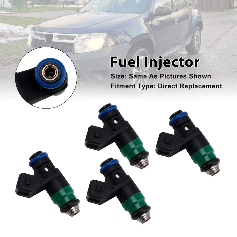 ダチア ルノー クリオ II 1.4 16V 1.6 16V H82132254 用燃料インジェクター 4個