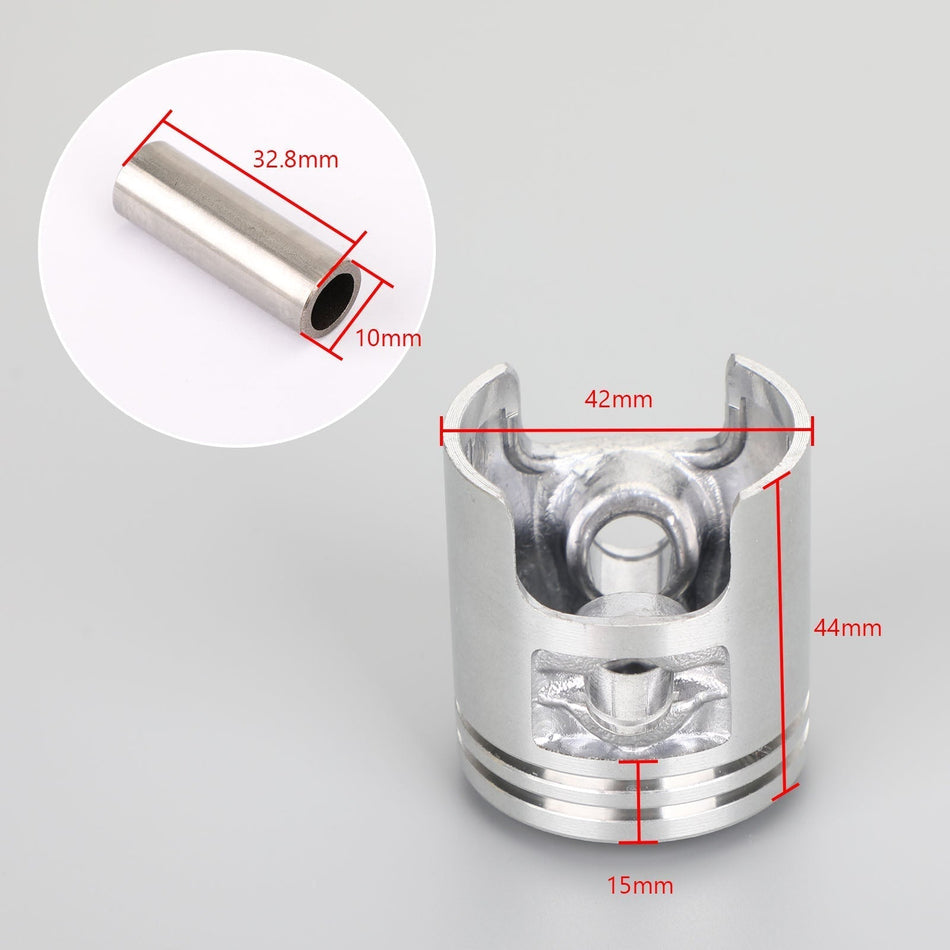 ピストンリングピンクリップキット 42mm +1.00 スズキ アドレス ハイアップ カタナ セピア 50Cc用