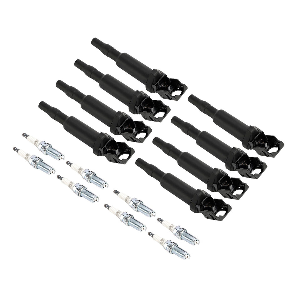 2011-2013 BMW X5 4.4L V8 8X イグニッションコイル + スパークプラグ UF592 0221504470