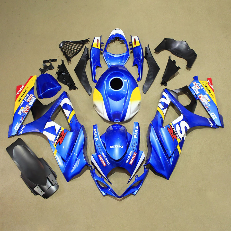 スズキ GSXR1000 2007-2008 K7用 インジェクションフェアリングキット ボディワーク プラスチック ABS