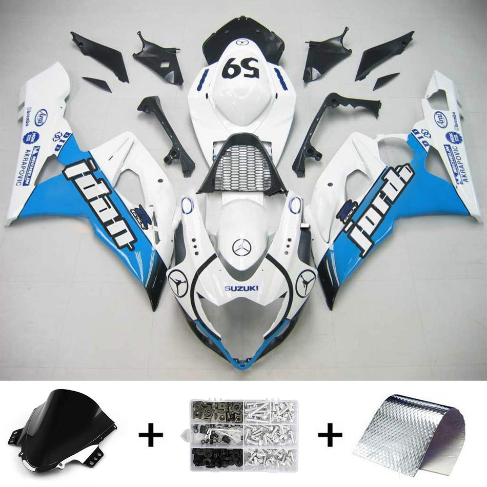2005-2006 スズキ GSXR1000 K5 Amotopart インジェクションフェアリングキット ボディワーク プラスチック ABS #122