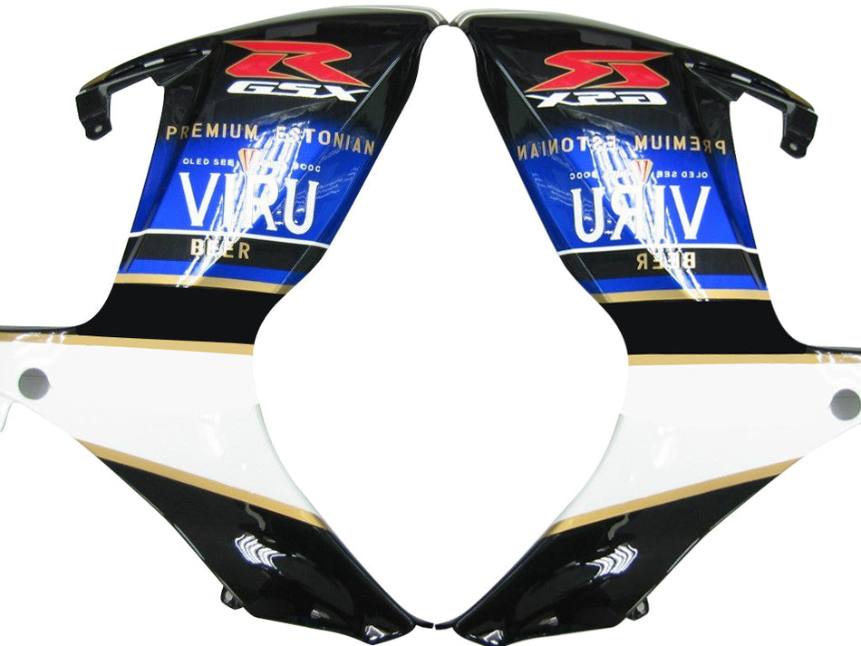 2006-2007 スズキ GSXR 600 750 ブラック ブラー Viru Beer レーシング フェアリング ジェネリック