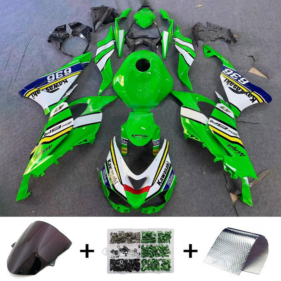 インジェクションフェアリングキット ボディワーク プラスチック ABS カワサキ ZX-6R 2024-2025 に適合