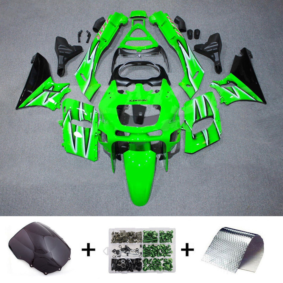 インジェクションフェアリングキット ボディワーク プラスチック ABS カワサキ ZZR400 1993-2007 ZZR600 1998-2003 に適合