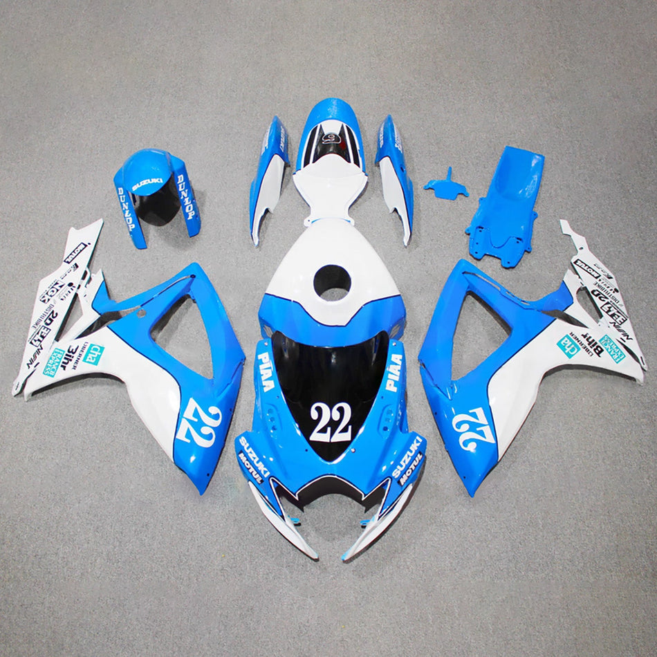 スズキ GSXR 600/750 2006-2007 K6 用 インジェクションフェアリングキット ボディワーク プラスチック ABS