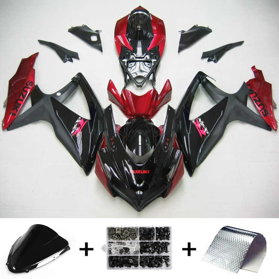 2008-2010 スズキ GSXR 600/750 K8 インジェクションフェアリングキット ボディワーク プラスチック ABS