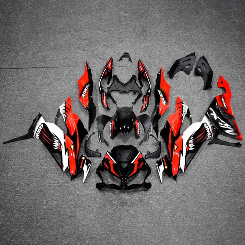 インジェクションフェアリングキット ボディワーク プラスチック ABS カワサキ ZX6R 2019-2023 に適合