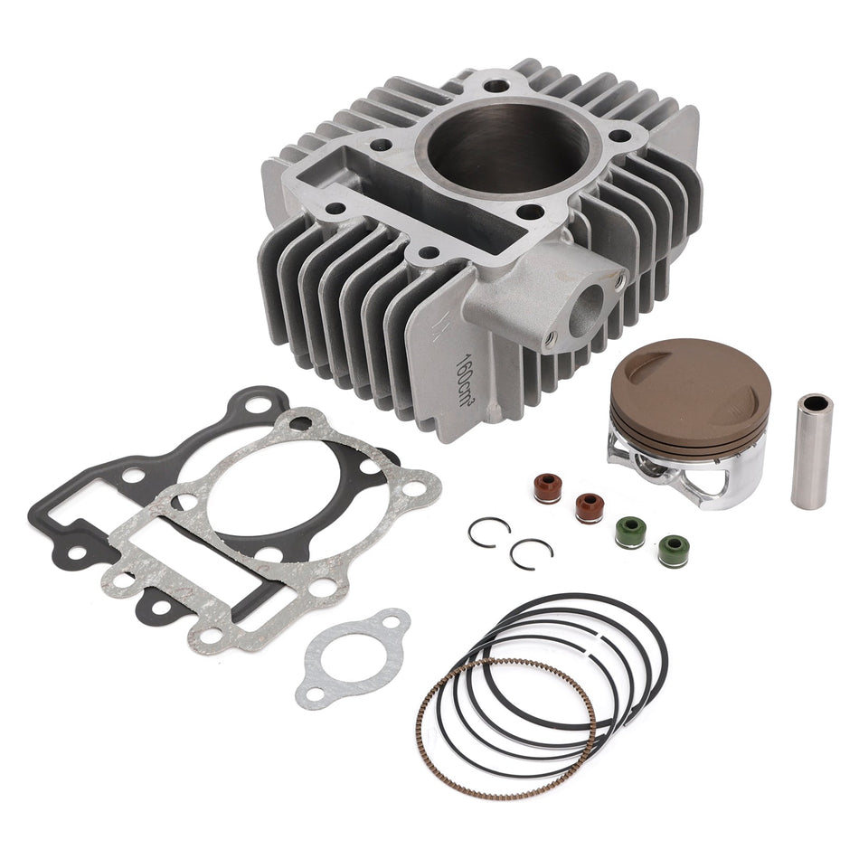YX160ピットバイクダートバイクストンプ160cc用60mmシリンダーバレルピストンガスケットキット