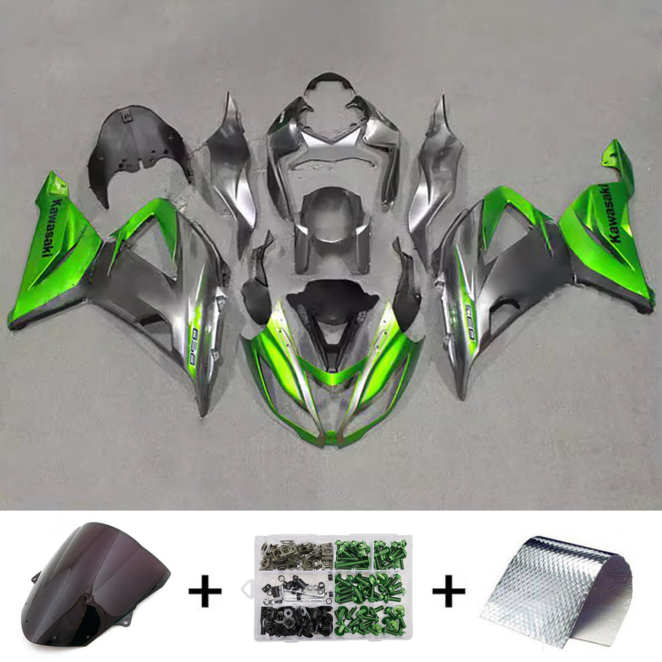 インジェクションフェアリングキット ボディワーク プラスチック ABS カワサキ ZX6R 636 2013-2018 に適合