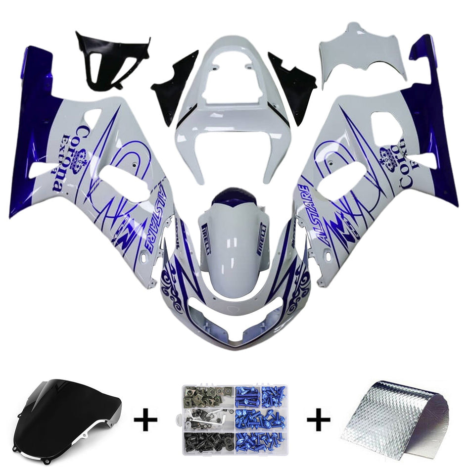 2001-2003 スズキ GSXR600 2000-2003 GSXR750 K1 インジェクションフェアリングキット ボディワーク