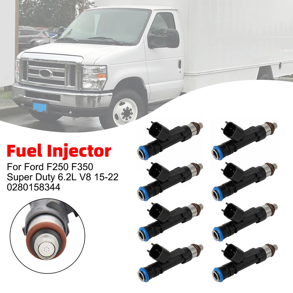 2015-2022年式フォードF350スーパーデューティー6.2L V8用燃料インジェクター8個セット FC3Z9F593A