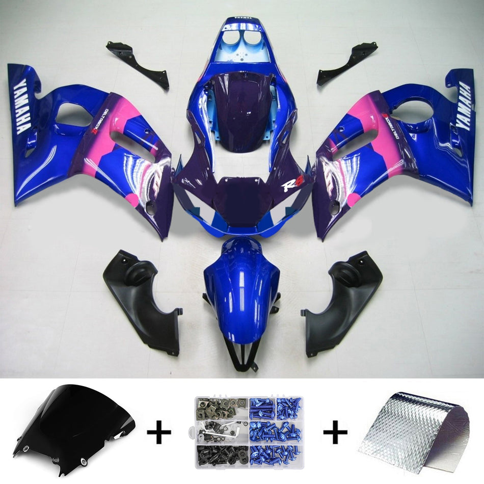 1998-2002 ヤマハ YZF 600 R6 インジェクションフェアリングキット ボディワーク プラスチック ABS #129