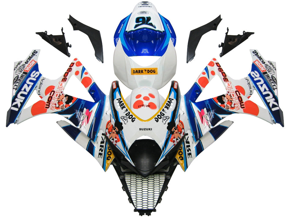 2007-2008 スズキ GSXR 1000 マルチカラー ペペフォン No.76 レーシングフェアリング ジェネリック