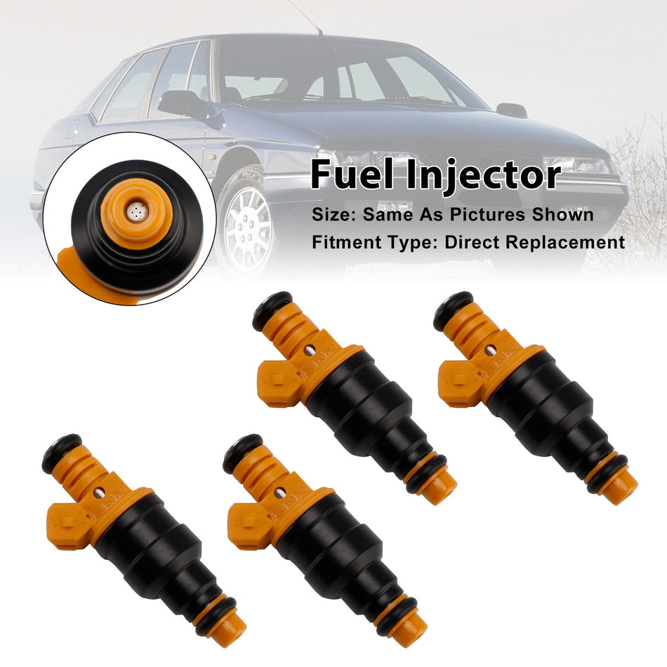 4 個燃料インジェクタープジョー 205 405 オペルベクトラシトロ?n BX ボルボ 0280150762