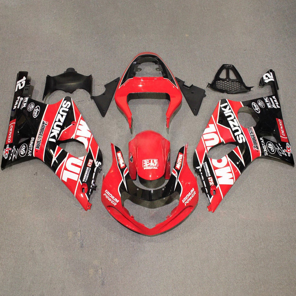 スズキ GSXR1000 2000-2002 K1 K2 用 インジェクションフェアリングキット ボディワーク プラスチック ABS