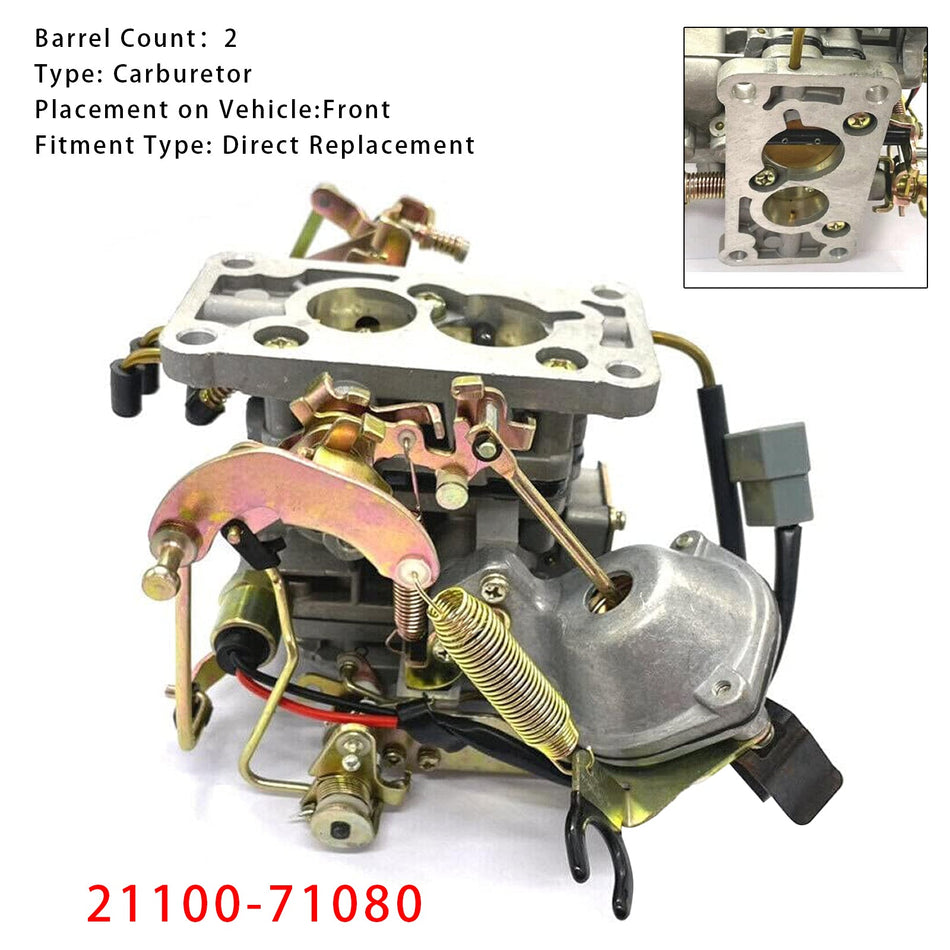 2バレルキャブレター 21100-71080 トヨタ ハイラックス カリーナ タウンエース 1983-1998年式用