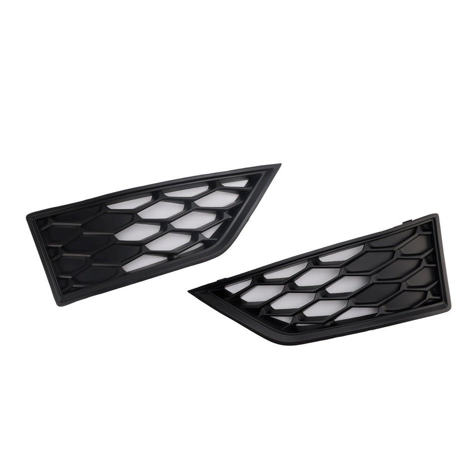 2012-2017 セアト レオン クプラ 5F ブラック フロント ハニカム フォグランプ グリルカバー