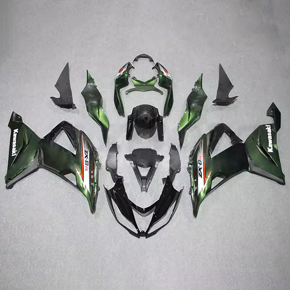 インジェクションフェアリングキット ボディワーク プラスチック ABS カワサキ ZX6R 636 2013-2018 に適合