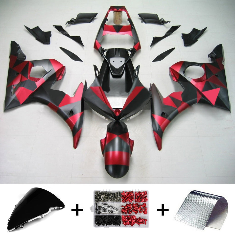 2003-2004 ヤマハ YZF 600 R6 2006-2009 R6S インジェクションフェアリングキット ボディワーク プラスチック ABS #157