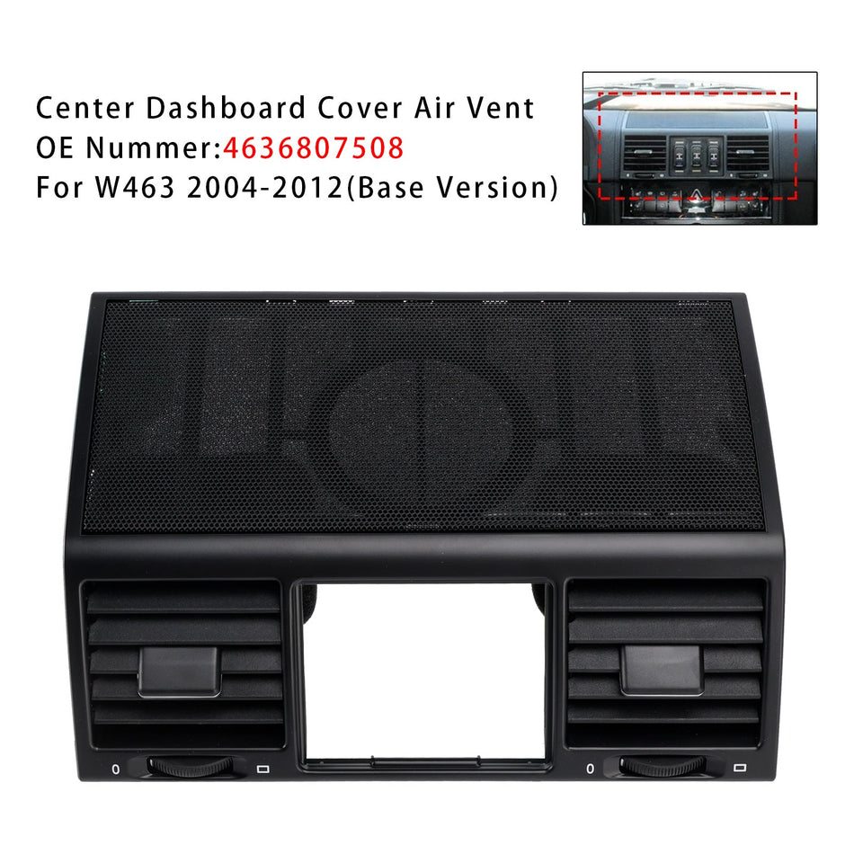 センターダッシュボードカバー エアベント 4636807508 ベンツ W463 G500 G55 2004-2012用