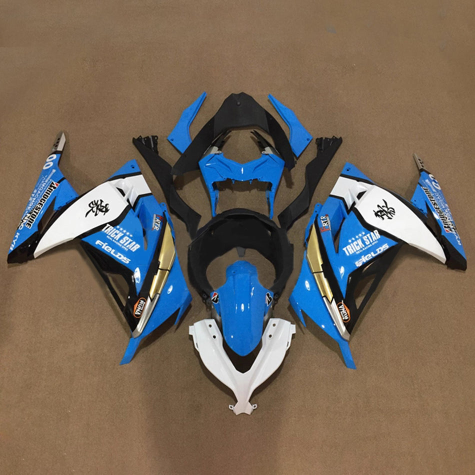 インジェクションフェアリングキット ボディワーク プラスチック ABS カワサキ EX300 Ninja300 2013-2024 に適合