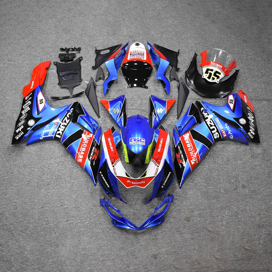 インジェクションフェアリングキット ボディワーク プラスチック ABS スズキ GSXR 600/750 2011-2026 K11用