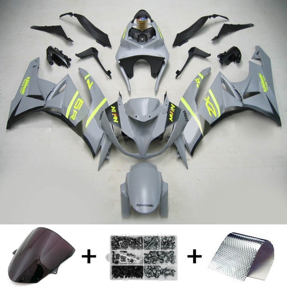 2009-2012 カワサキ ZX6R 636 Amotopart インジェクションフェアリングキット ボディワーク プラスチック ABS #103