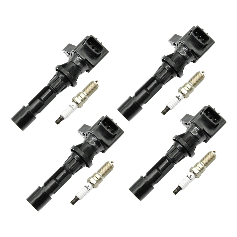 2006-2008 マツダ 6 L4 2.3L 4x イグニッションコイル + スパークプラグ UF540