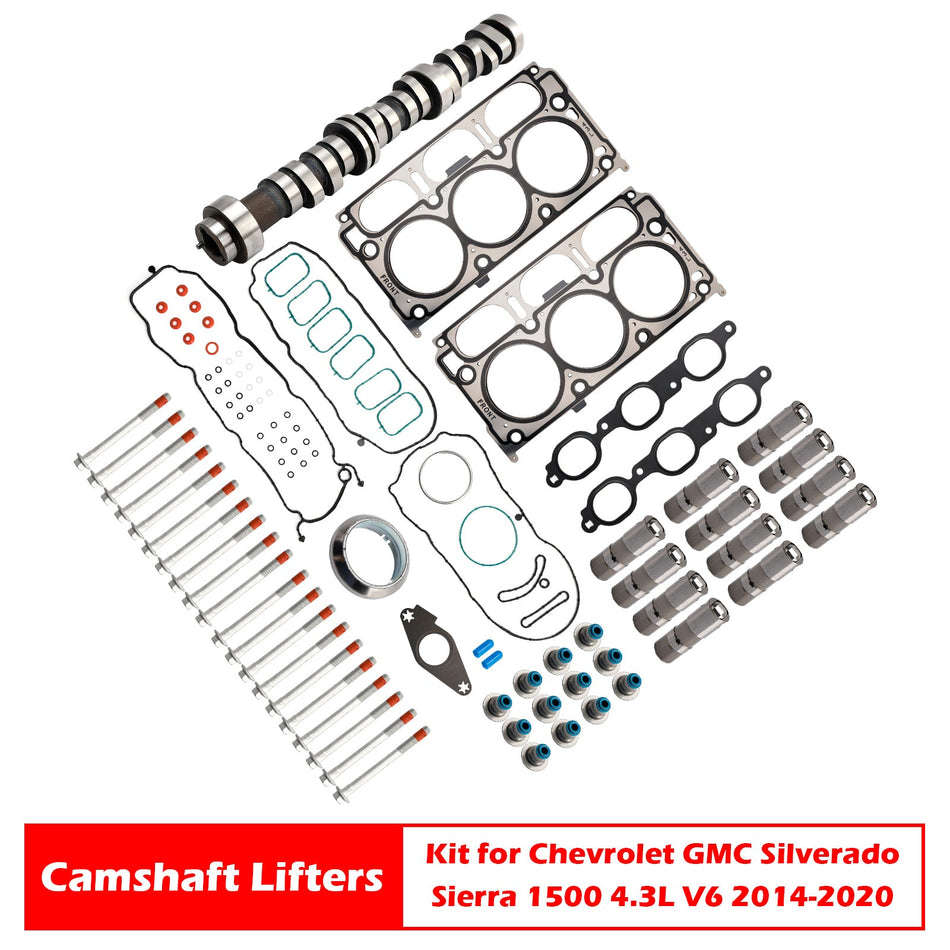 シボレー GMC シルバラード シエラ 1500 4.3L V6 2014-2020用カムシャフトリフターキット