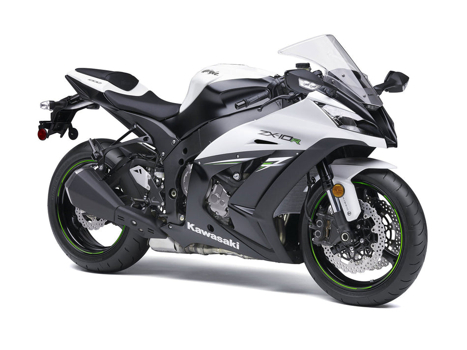 2011-2015 Ninja ZX10R ホワイト ブラック ボディワーク フェアリング ABS 射出成形プラスチック セット 7# ジェネリック